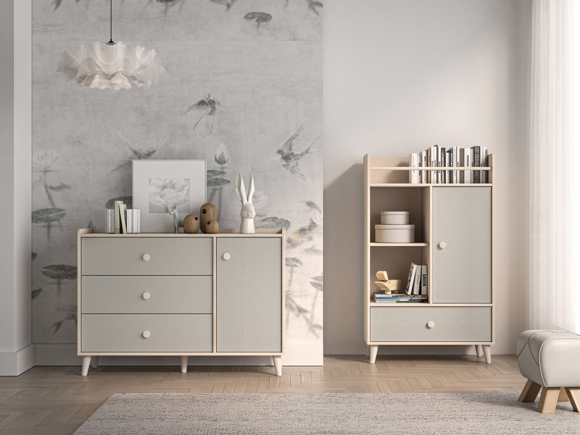 Ladekast Tortoli 104 (Grijs)