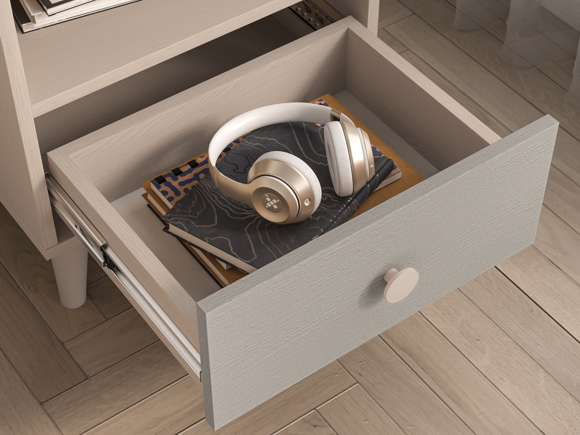 Nachtkastje Tortoli 108 (Grijs)