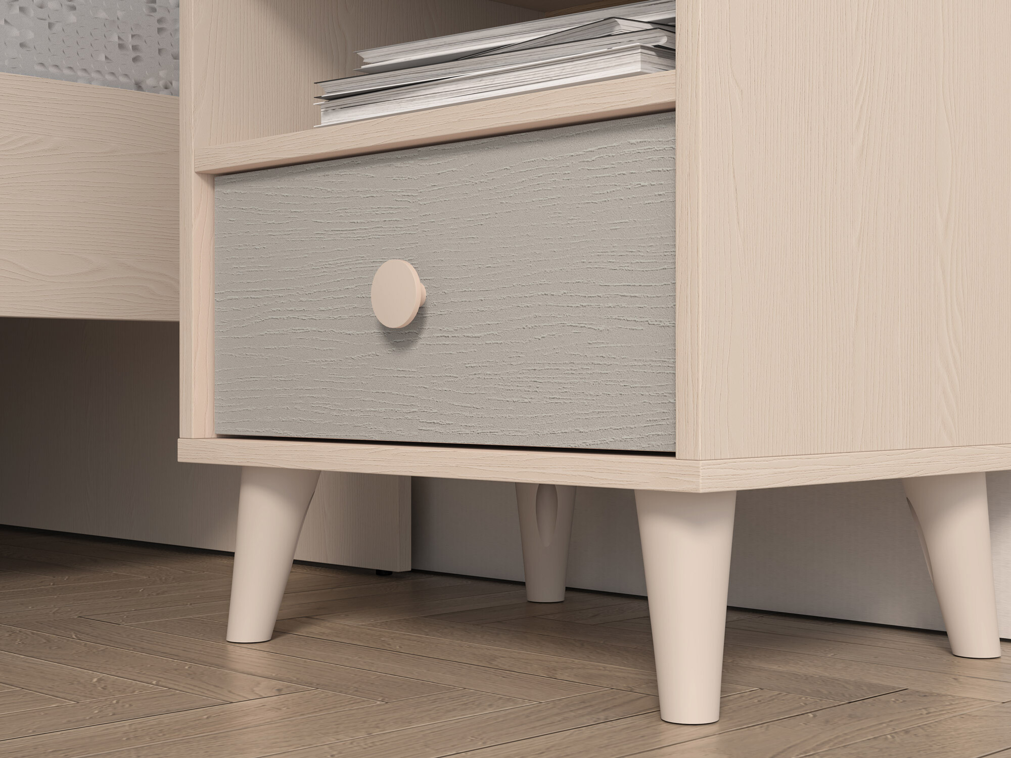 Nachtkastje Tortoli 108 (Grijs)