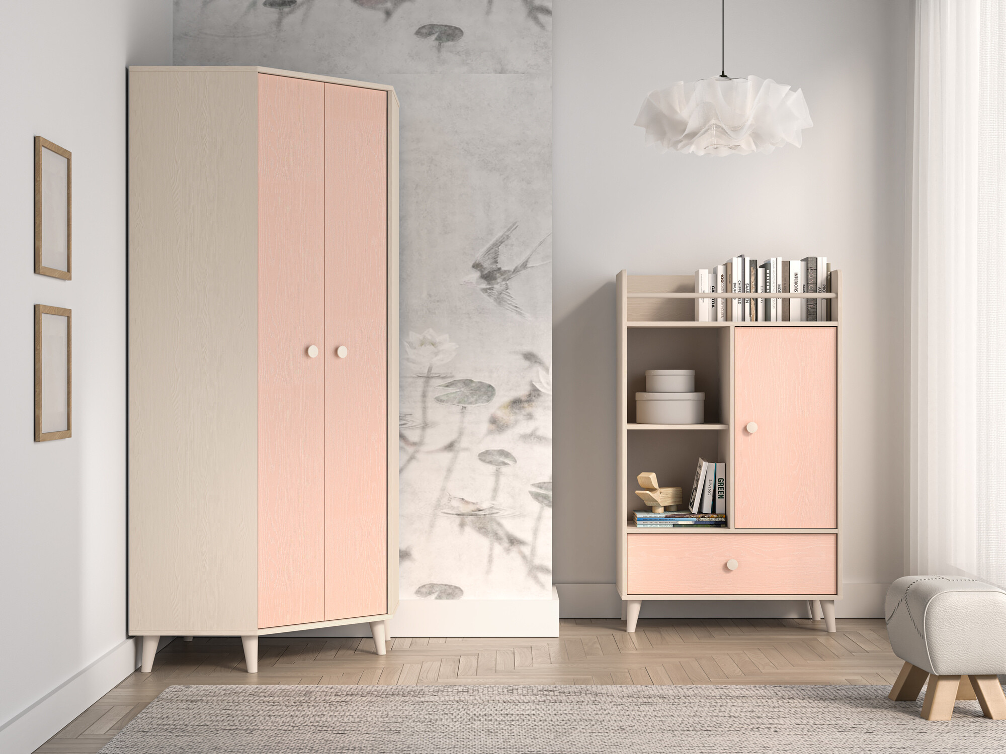 De reeks van de kinderkamer Tortoli 113 (Roze)