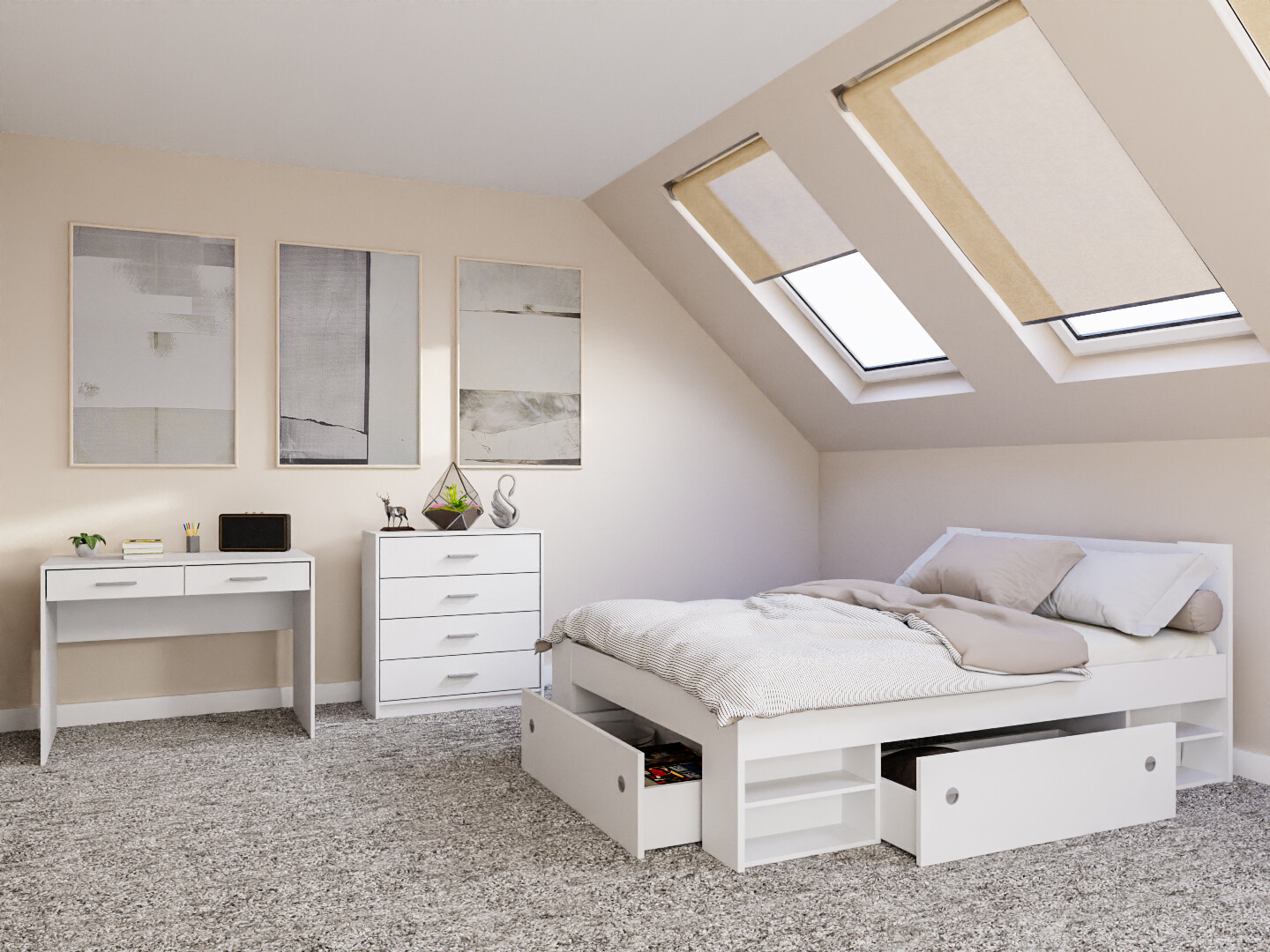 Slaapkamerset Novsore 155 (Wit)