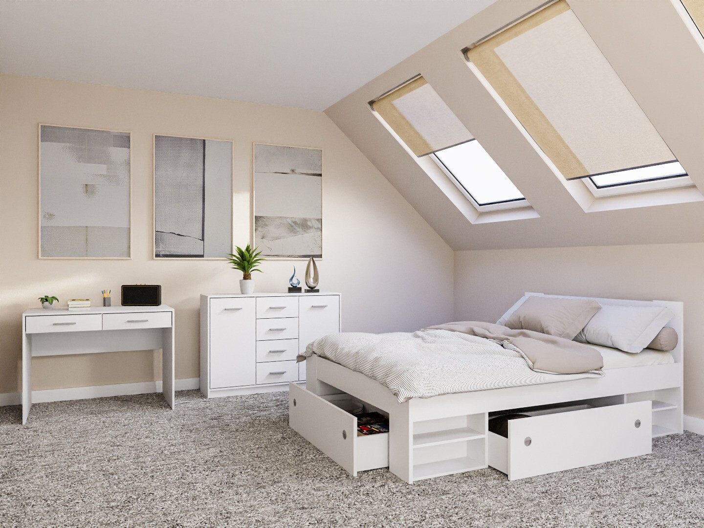 Slaapkamerset Novsore 156 (Wit)