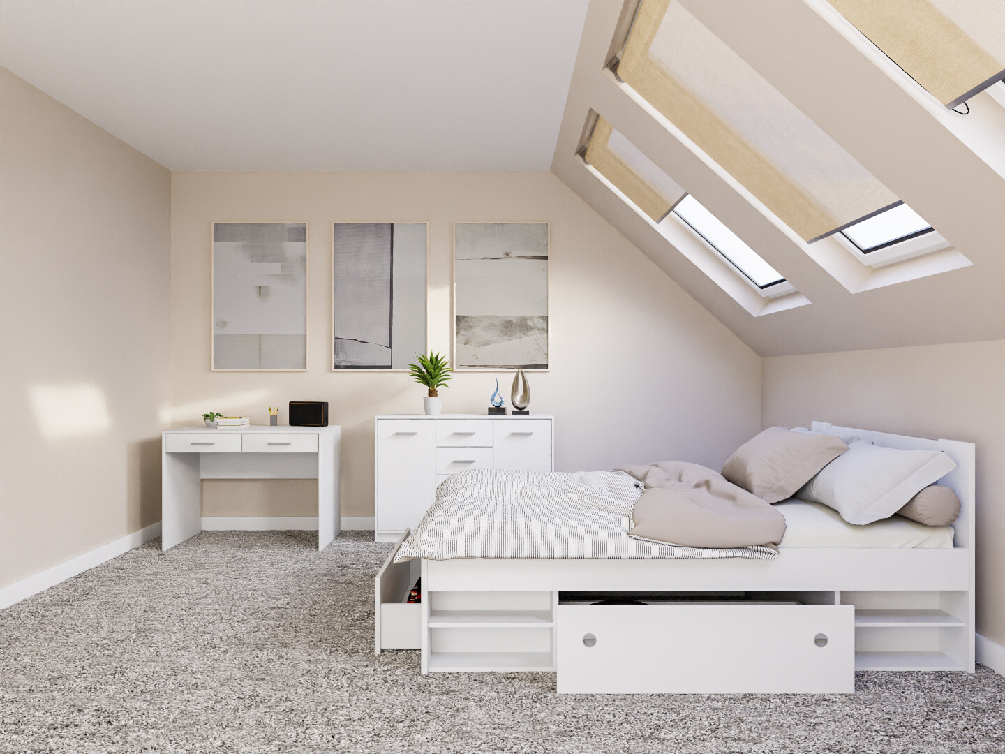 Slaapkamerset Novsore 156 (Wit)