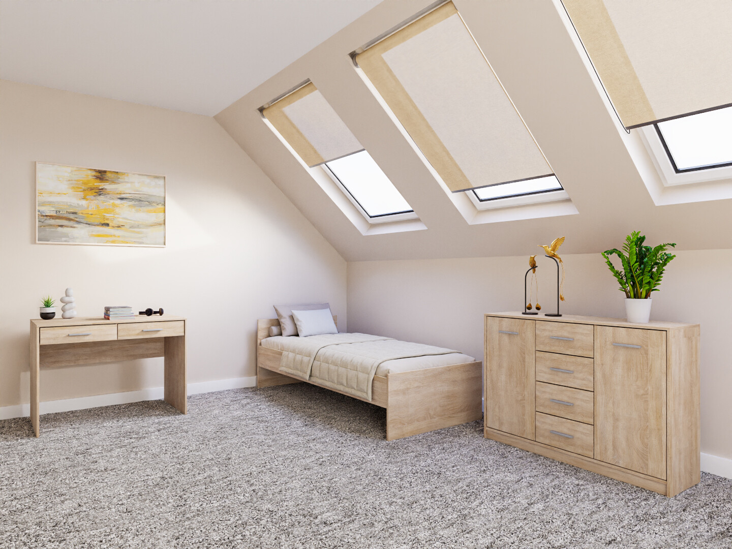 Slaapkamerset Novsore 149 (Sonoma eik)