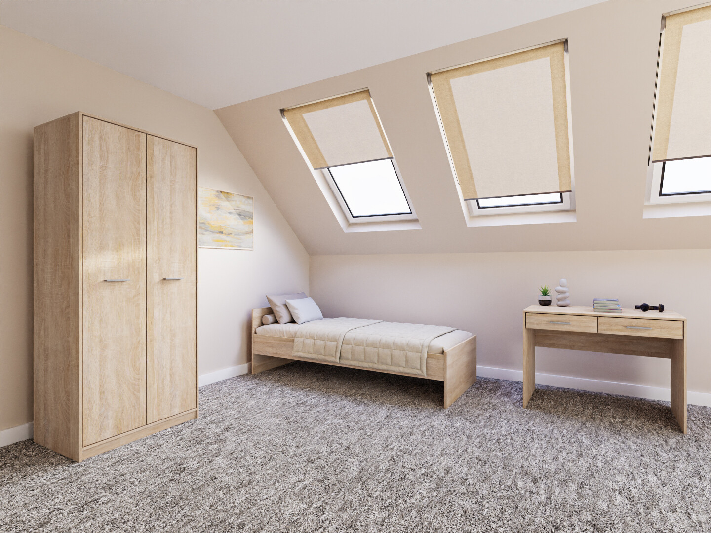 Slaapkamerset Novsore 157 (Sonoma eik)