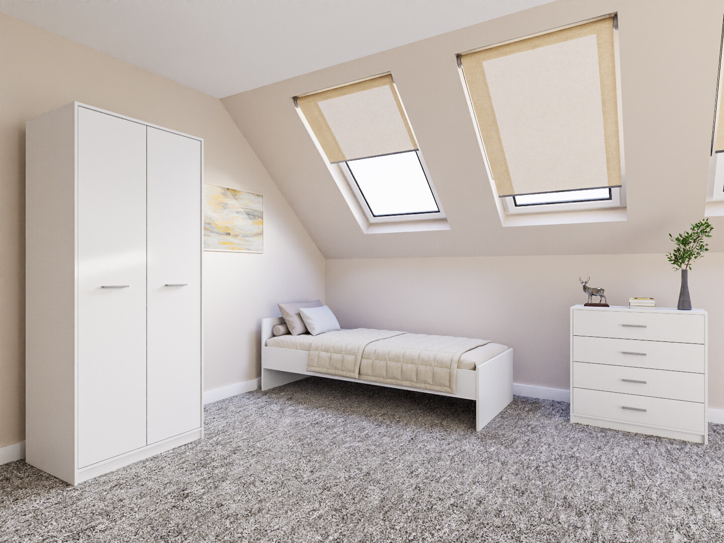 Slaapkamerset Novsore 151 (Wit)