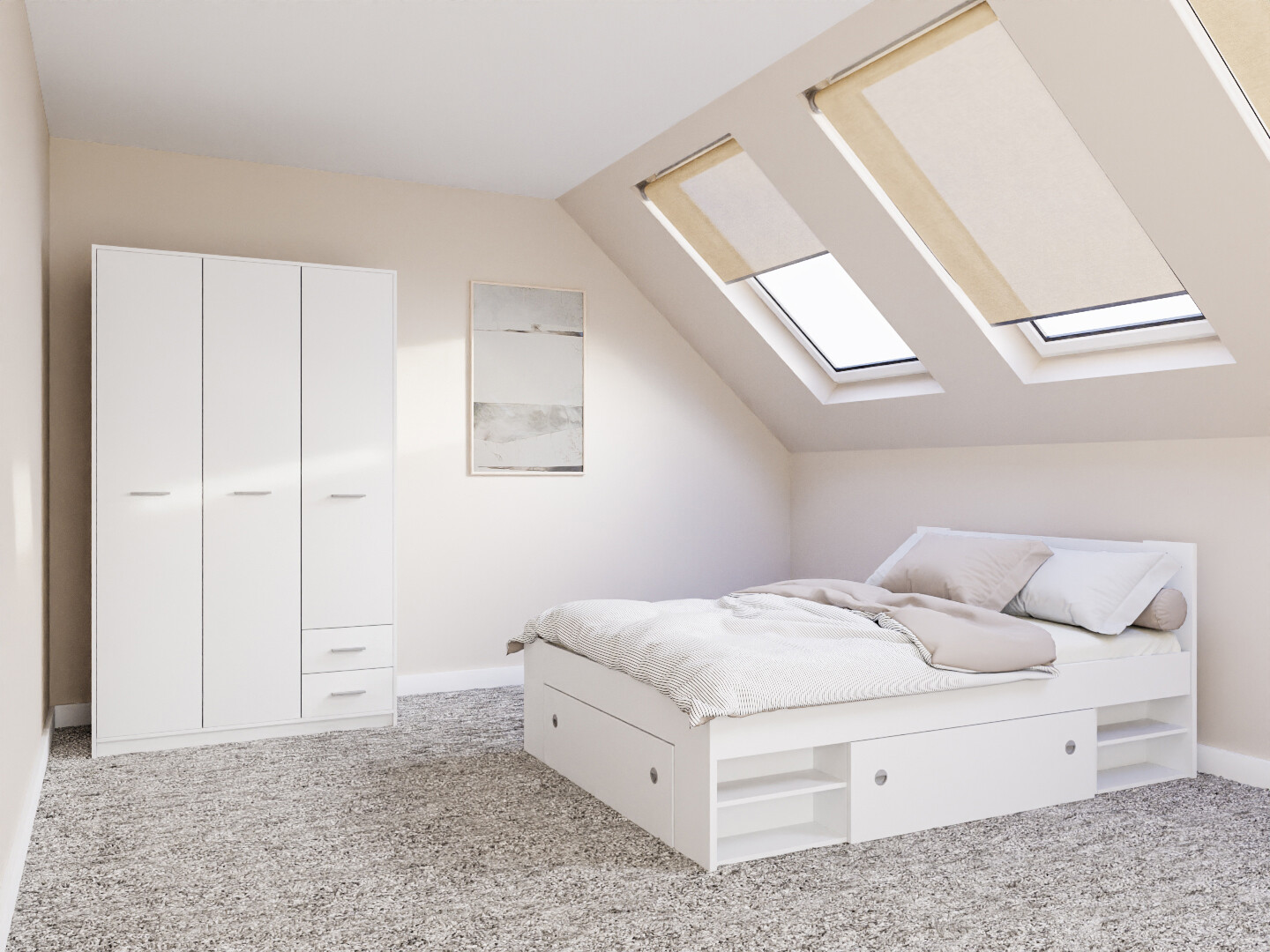 Slaapkamerset Novsore 158 (Wit)