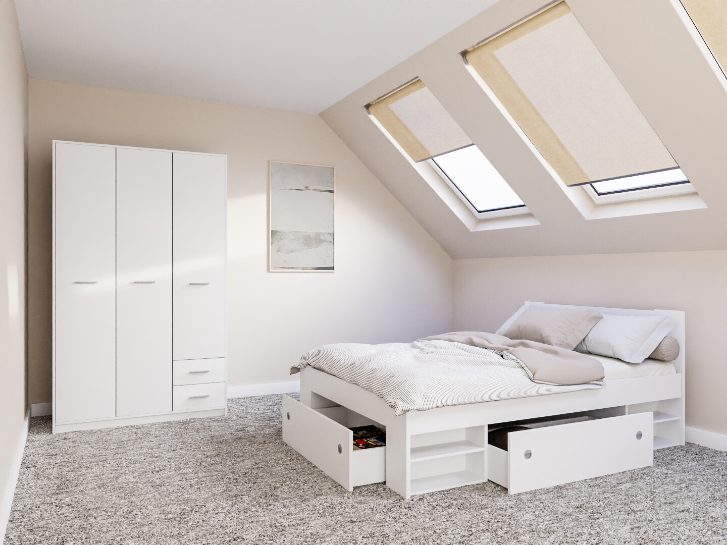 Slaapkamerset Novsore 158 (Wit)