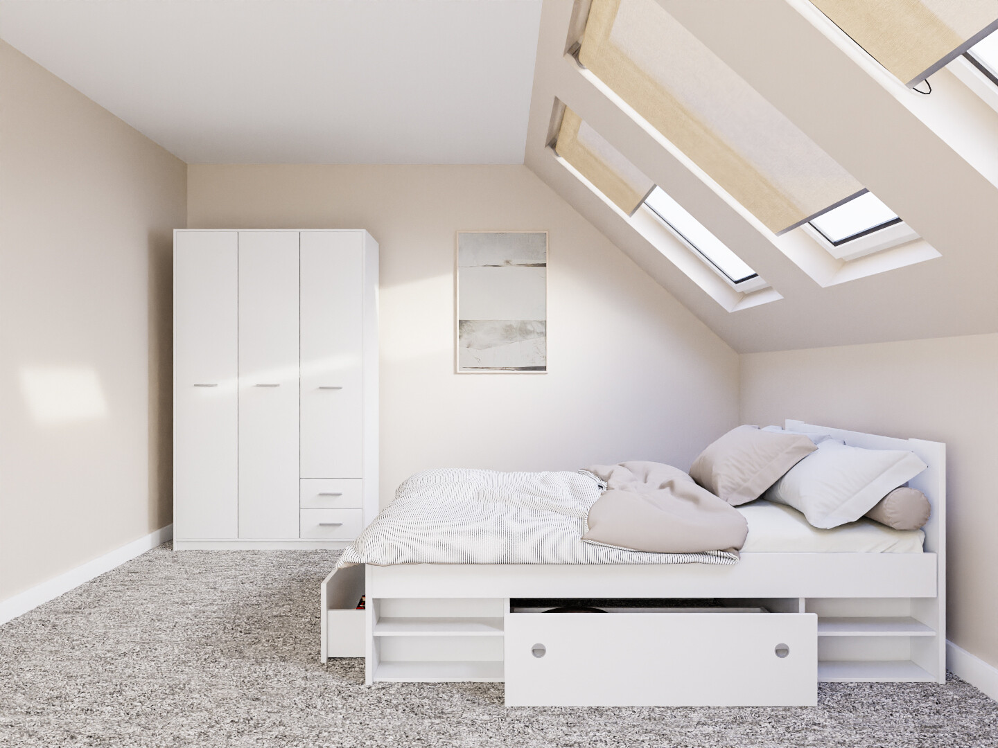 Slaapkamerset Novsore 158 (Wit)