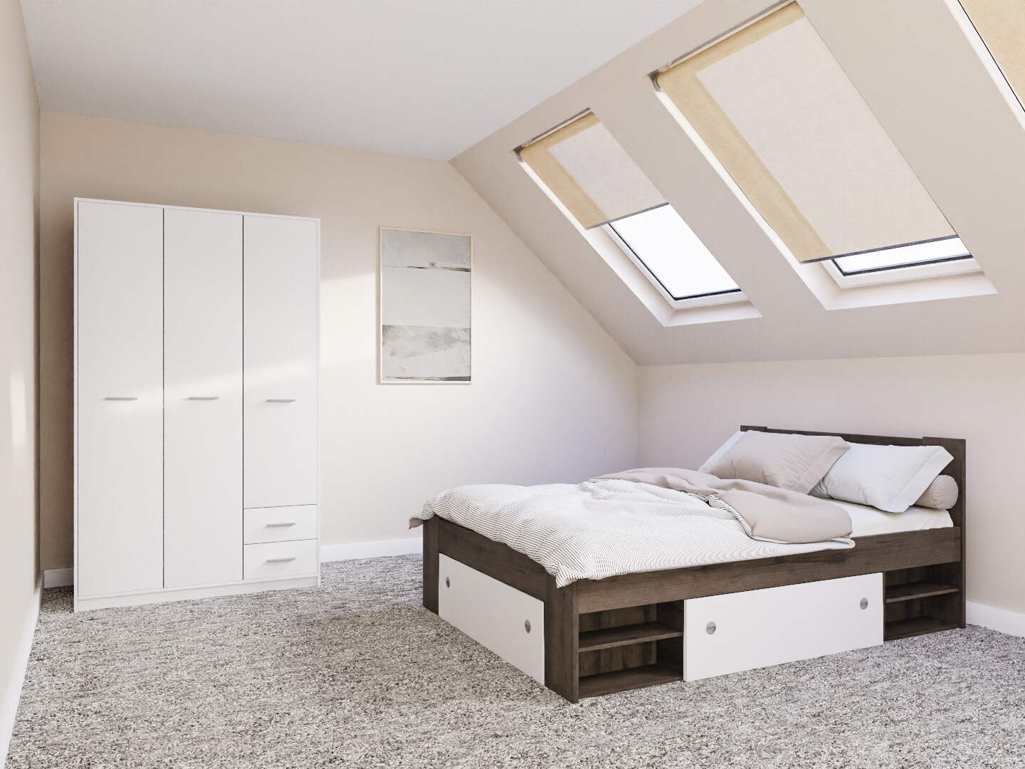 Slaapkamerset Novsore 158 (Donkere eik)