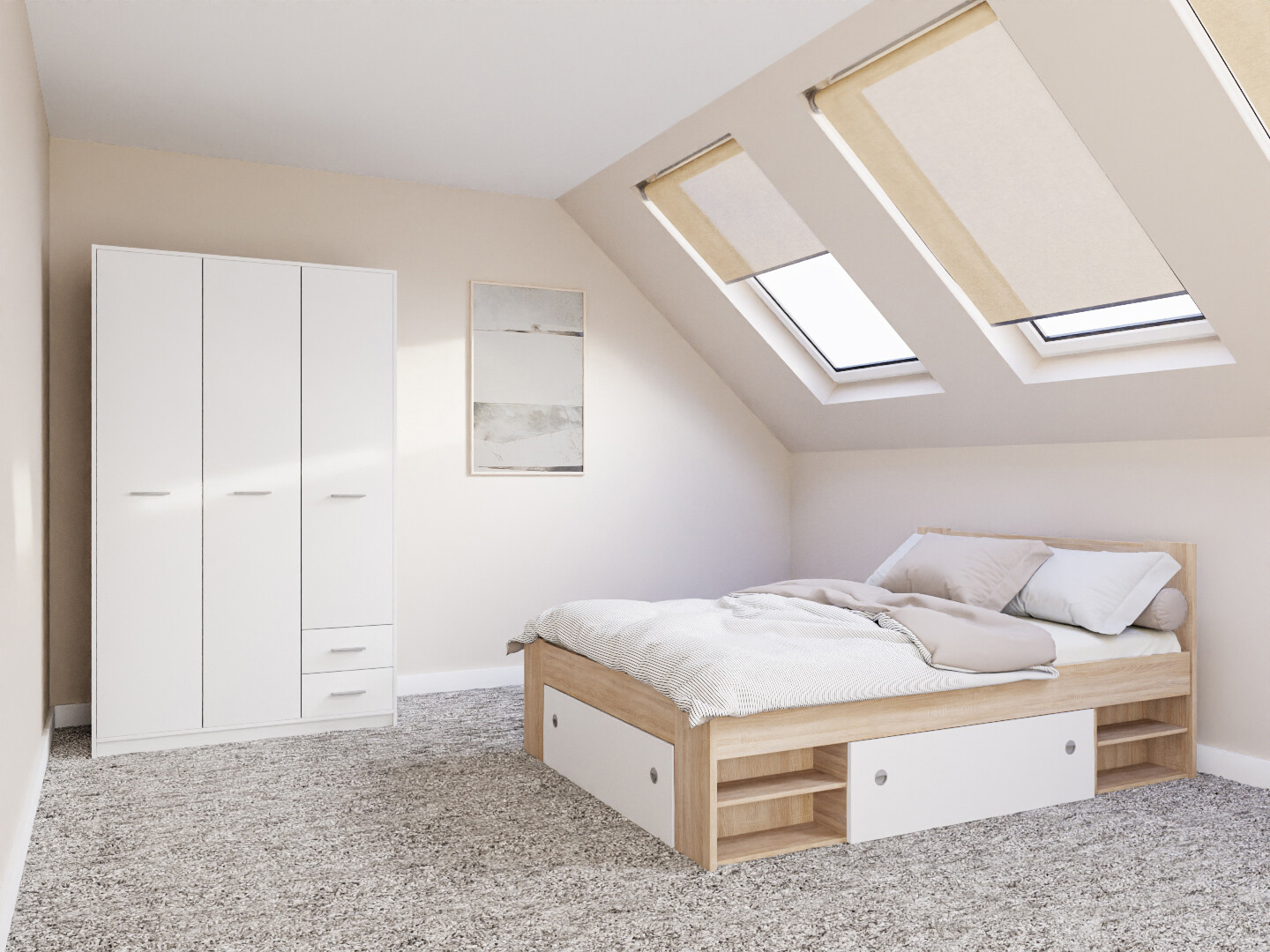 Slaapkamerset Novsore 158 (Sonoma eik)