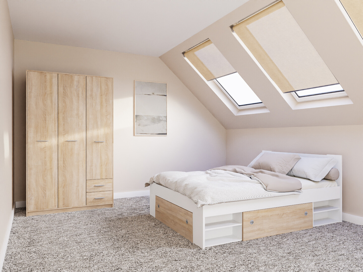 Slaapkamerset Novsore 158 (Wit)