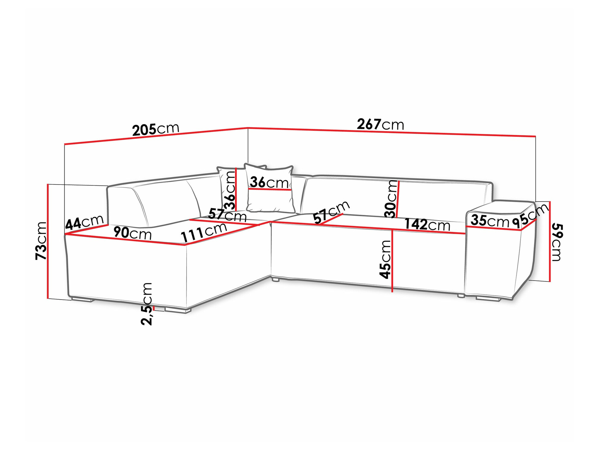 Hoekbank Comfivo 289 (Baloo 2074)