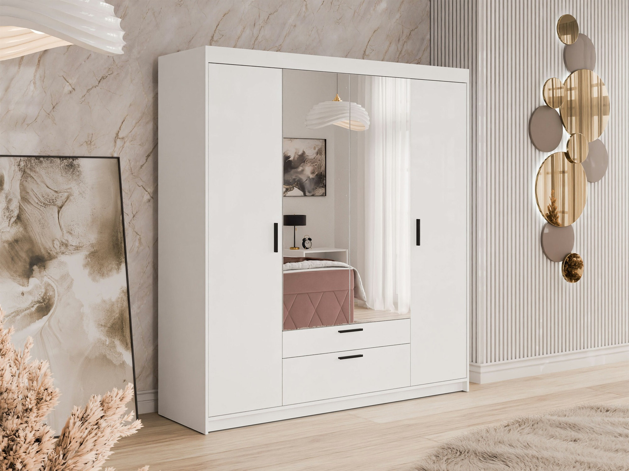 Kledingkast Novduni 108 (Wit)