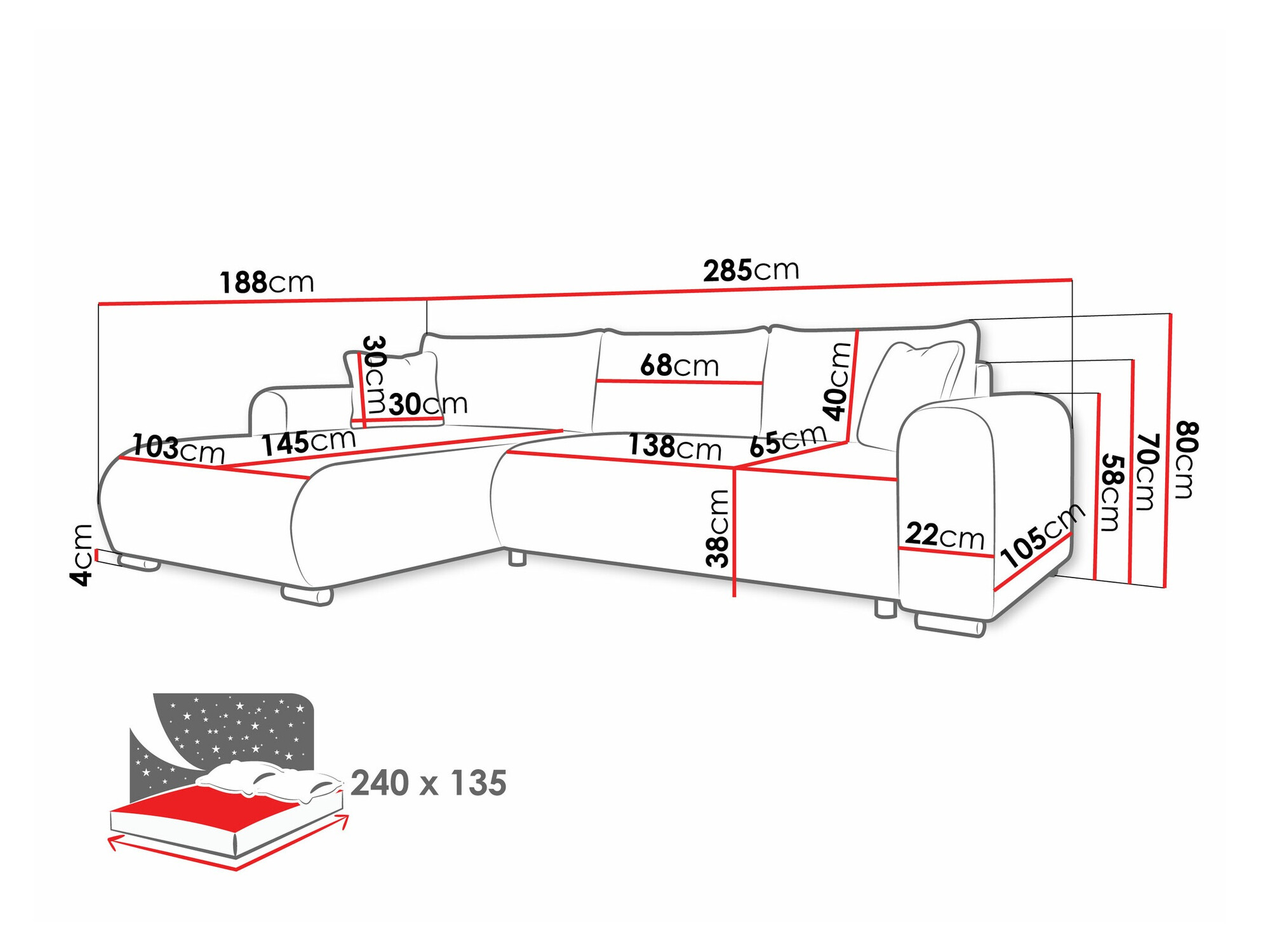Hoekbank Comfivo 410 (Poso 110)