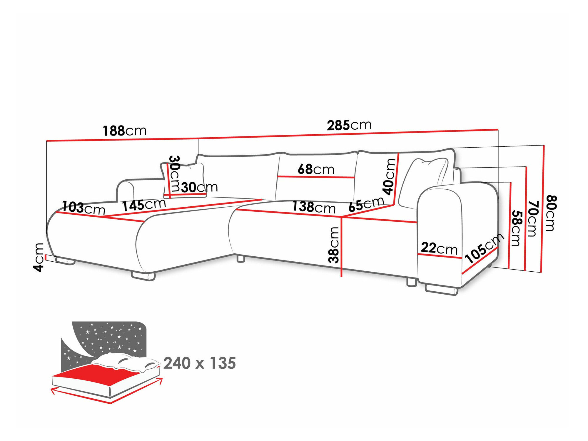 Hoekbank Comfivo 410 (Velo 635)