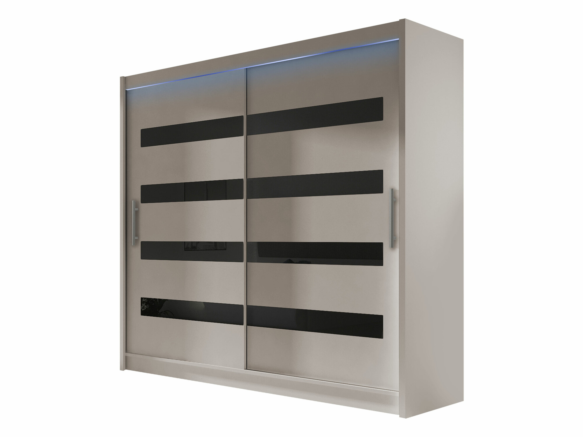 Kledingkast Closico Pallor XI (Kasjmier + Zwart)