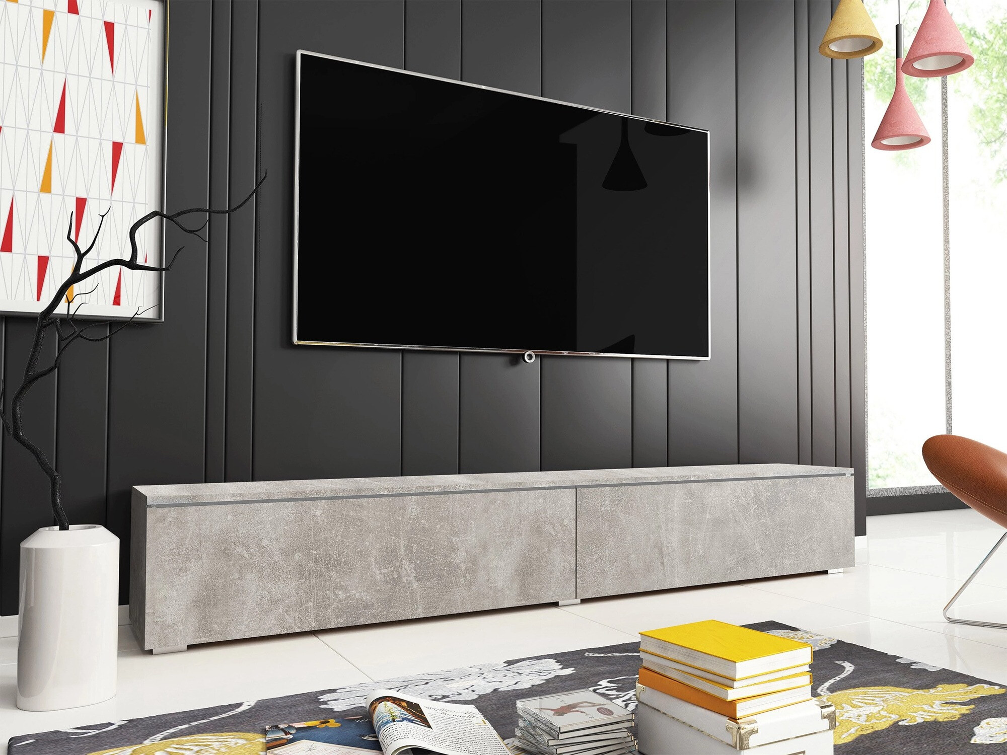 TV-meubel Scientia I (Beton)