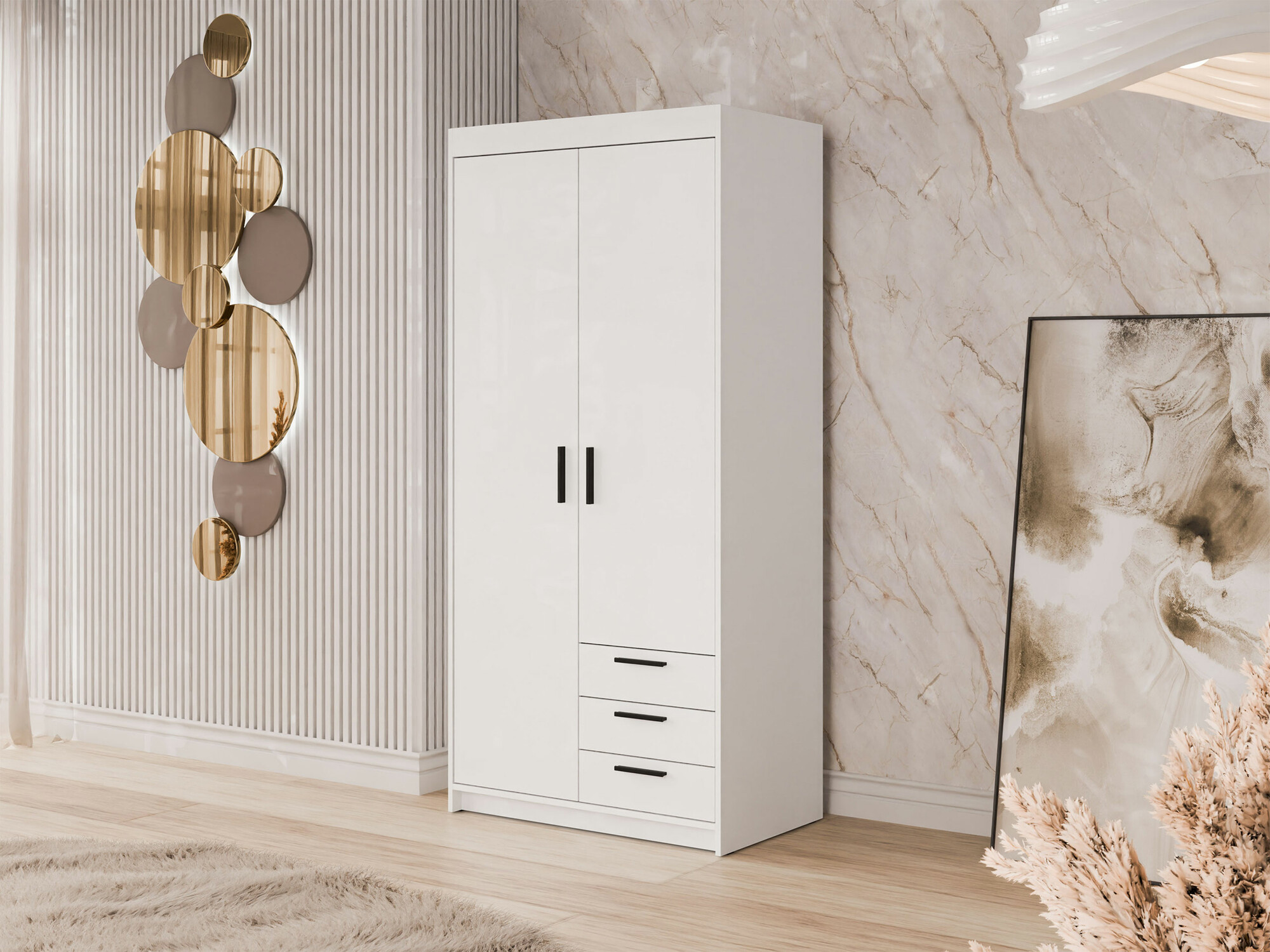 Kledingkast Novduni 112 (Wit)