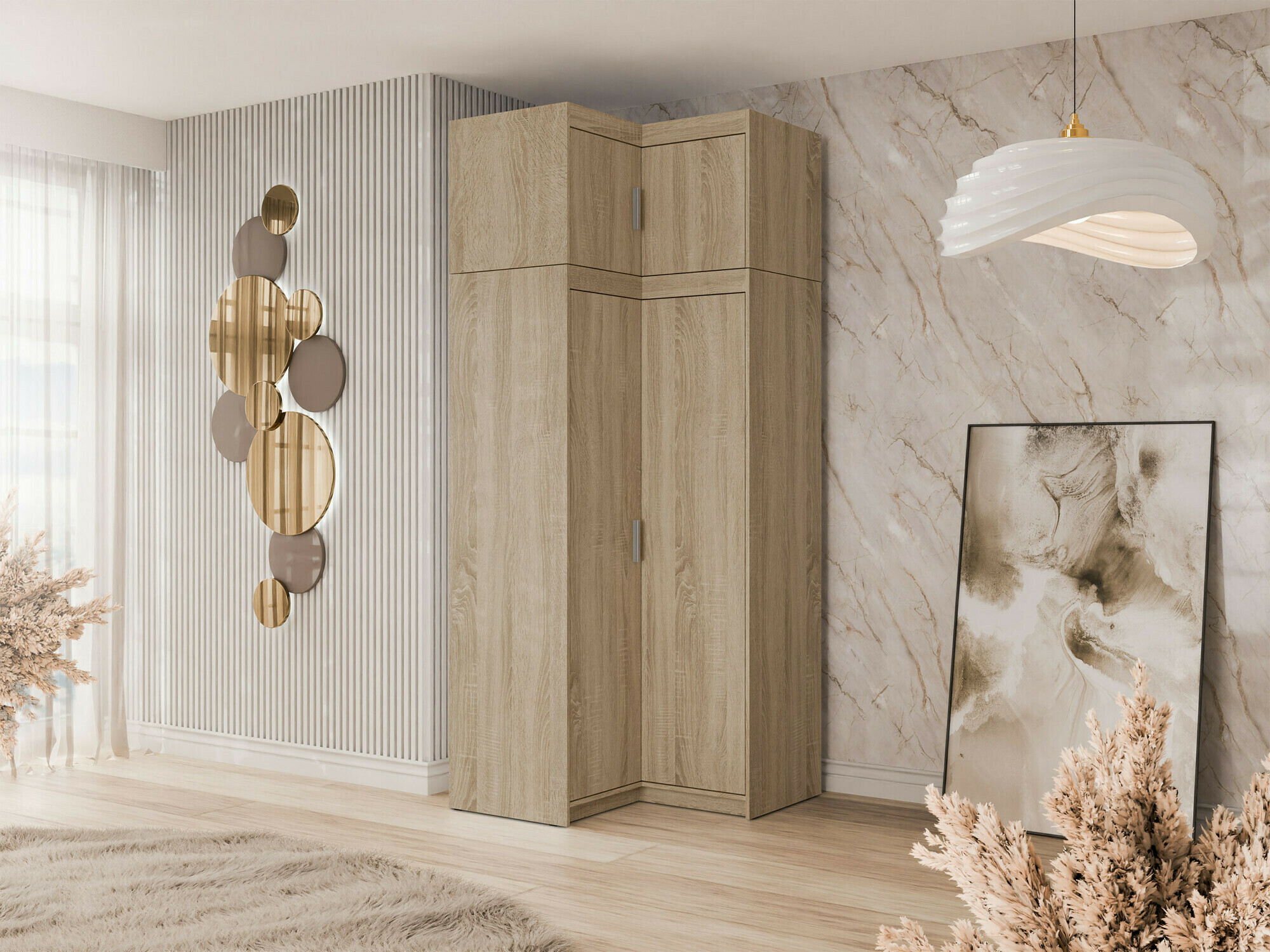 Hoekkastje Novduni 118 (Sonoma eik)