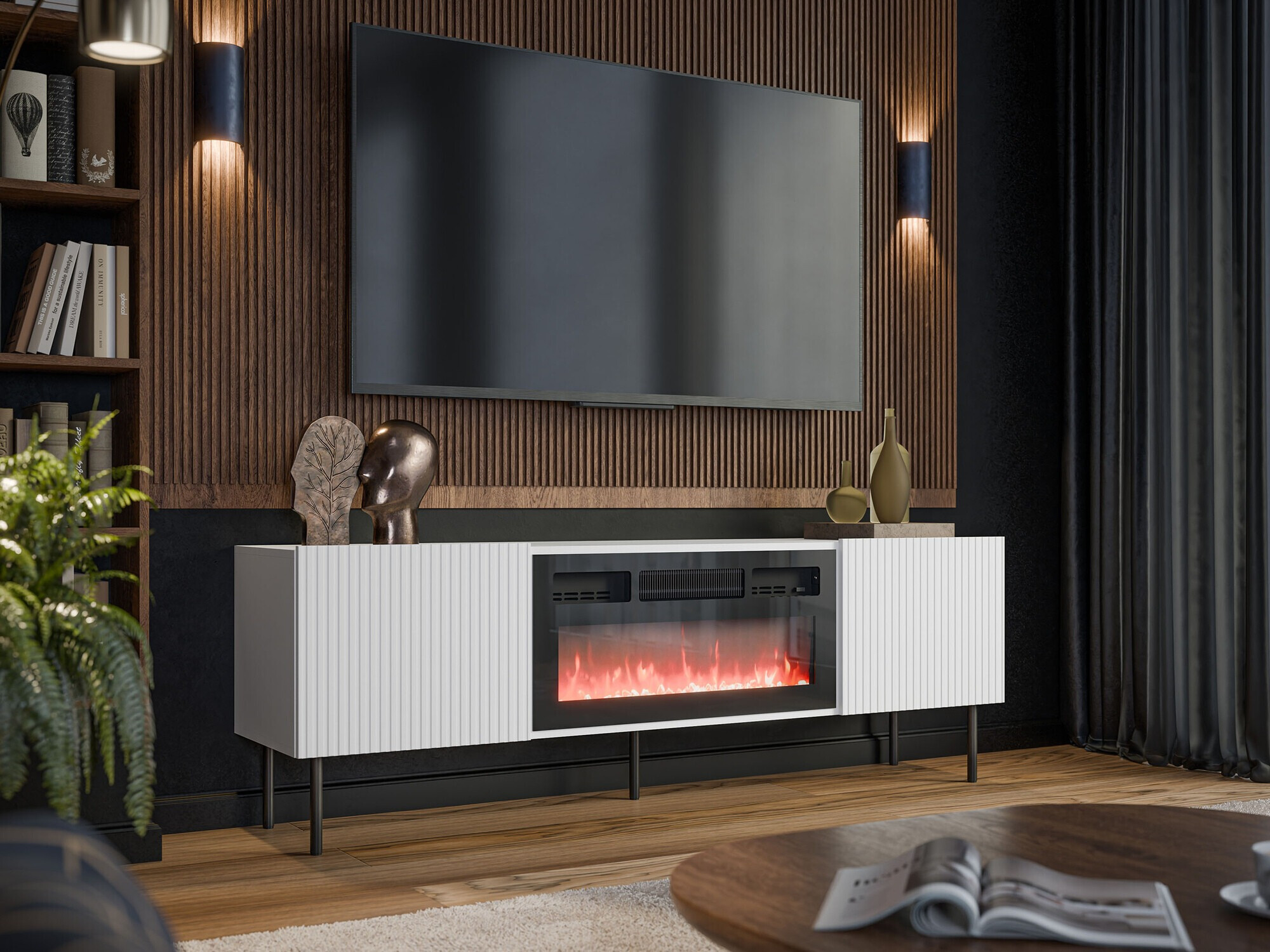 TV-meubel Charlotte 210 (Wit)