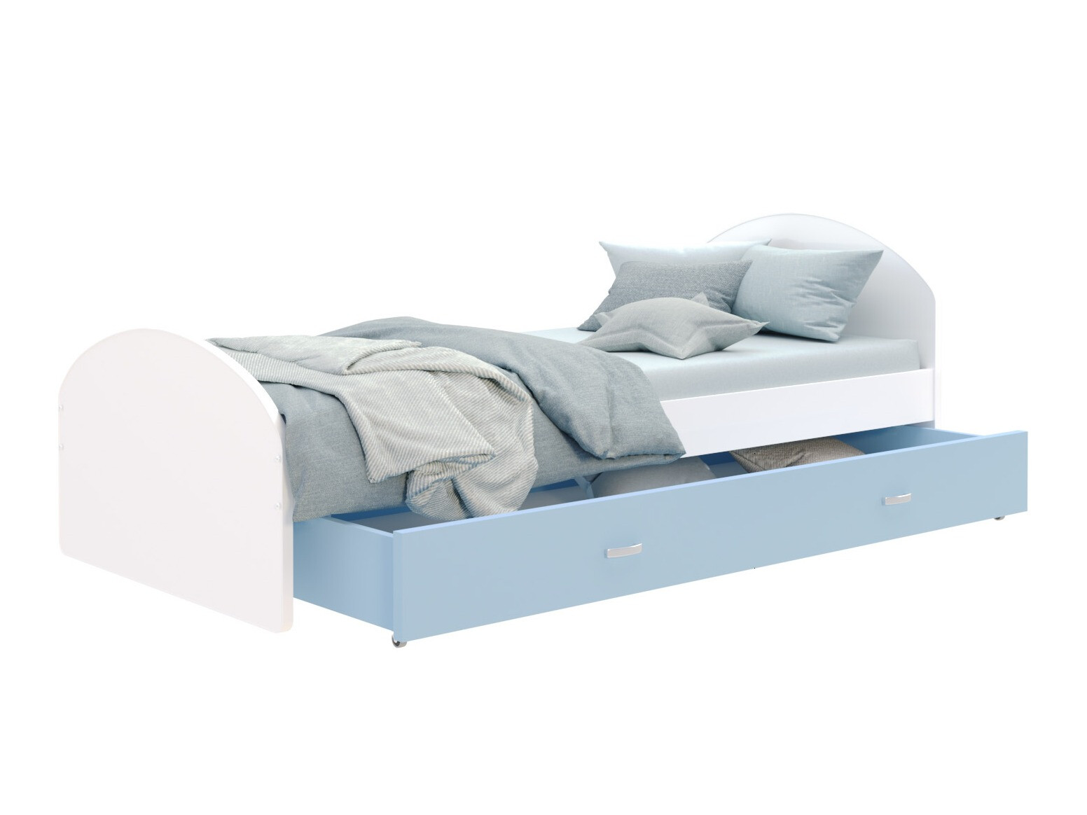 Bed Aurora 177 (Wit + Blauw)