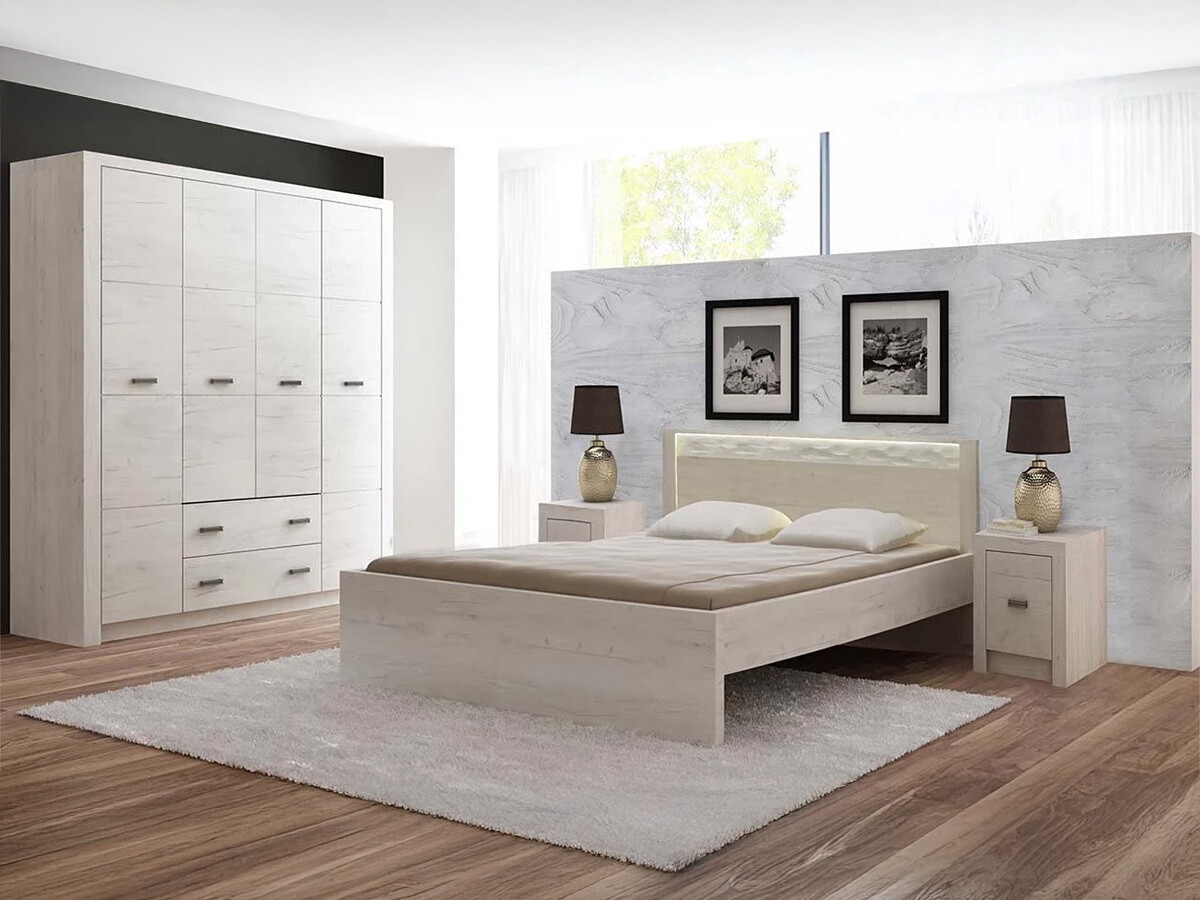 Bed Serfeno 117 (Ambachtelijk wit)
