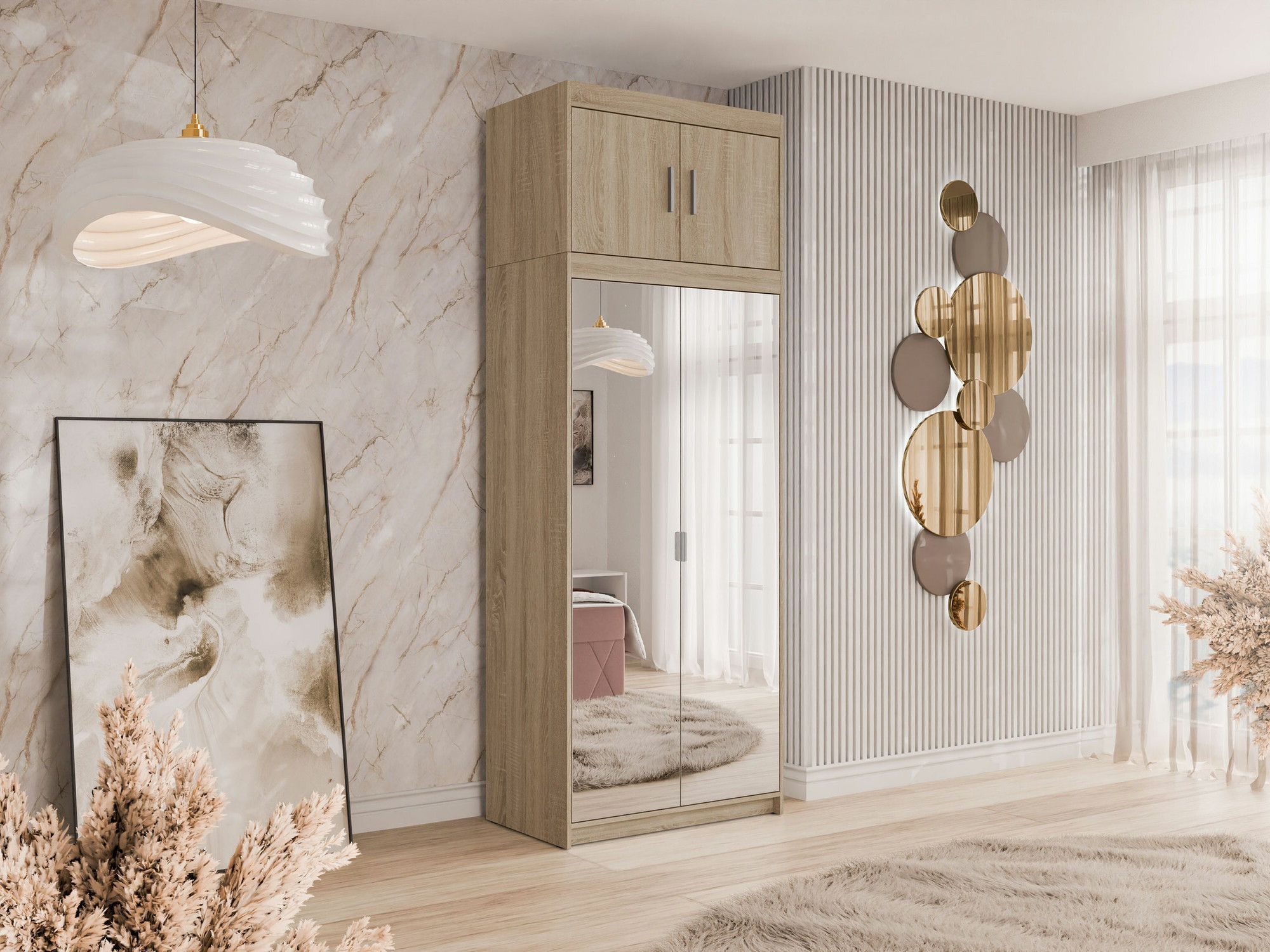 Kledingkast Novduni 119 (Sonoma eik)