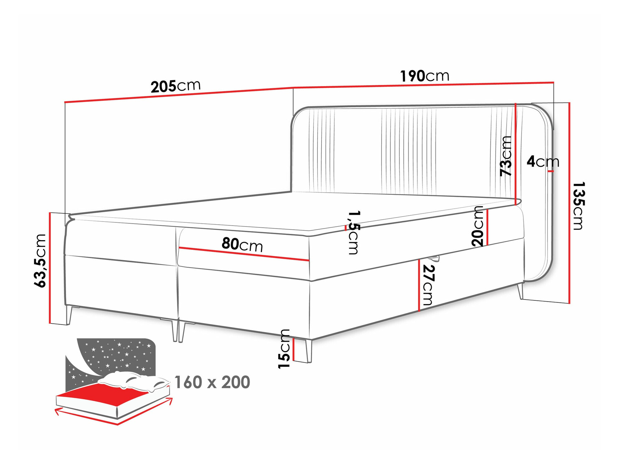 Boxspring Sonus (Magic Velvet 2206)