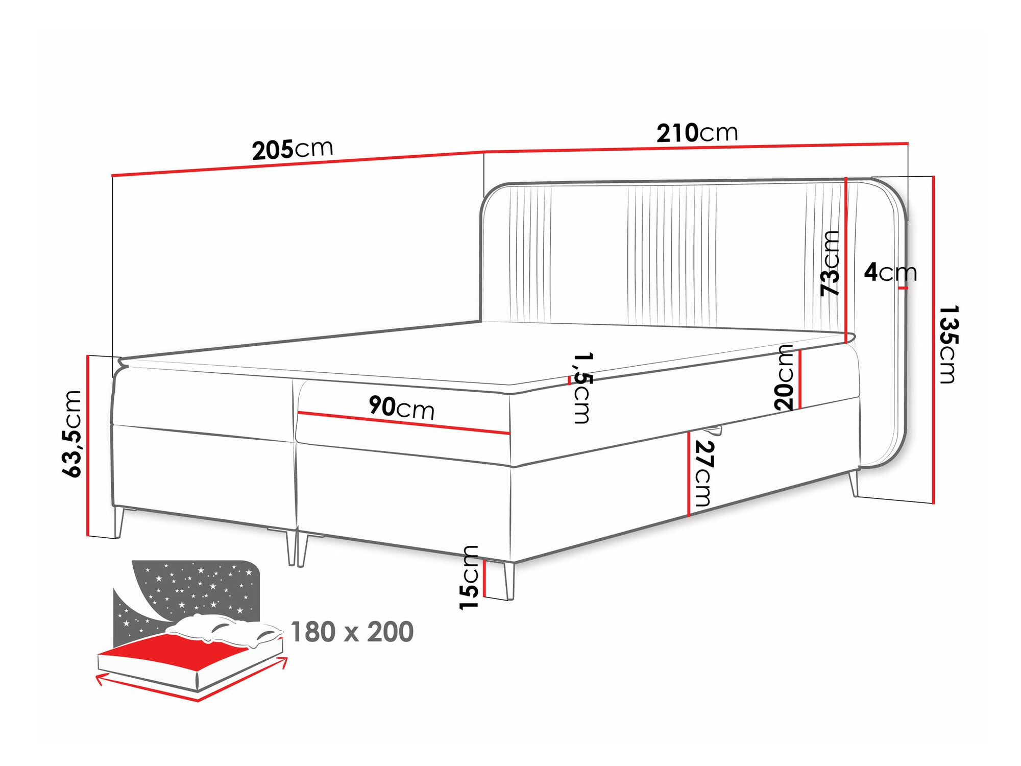 Boxspring Sonus (Magic Velvet 2217)