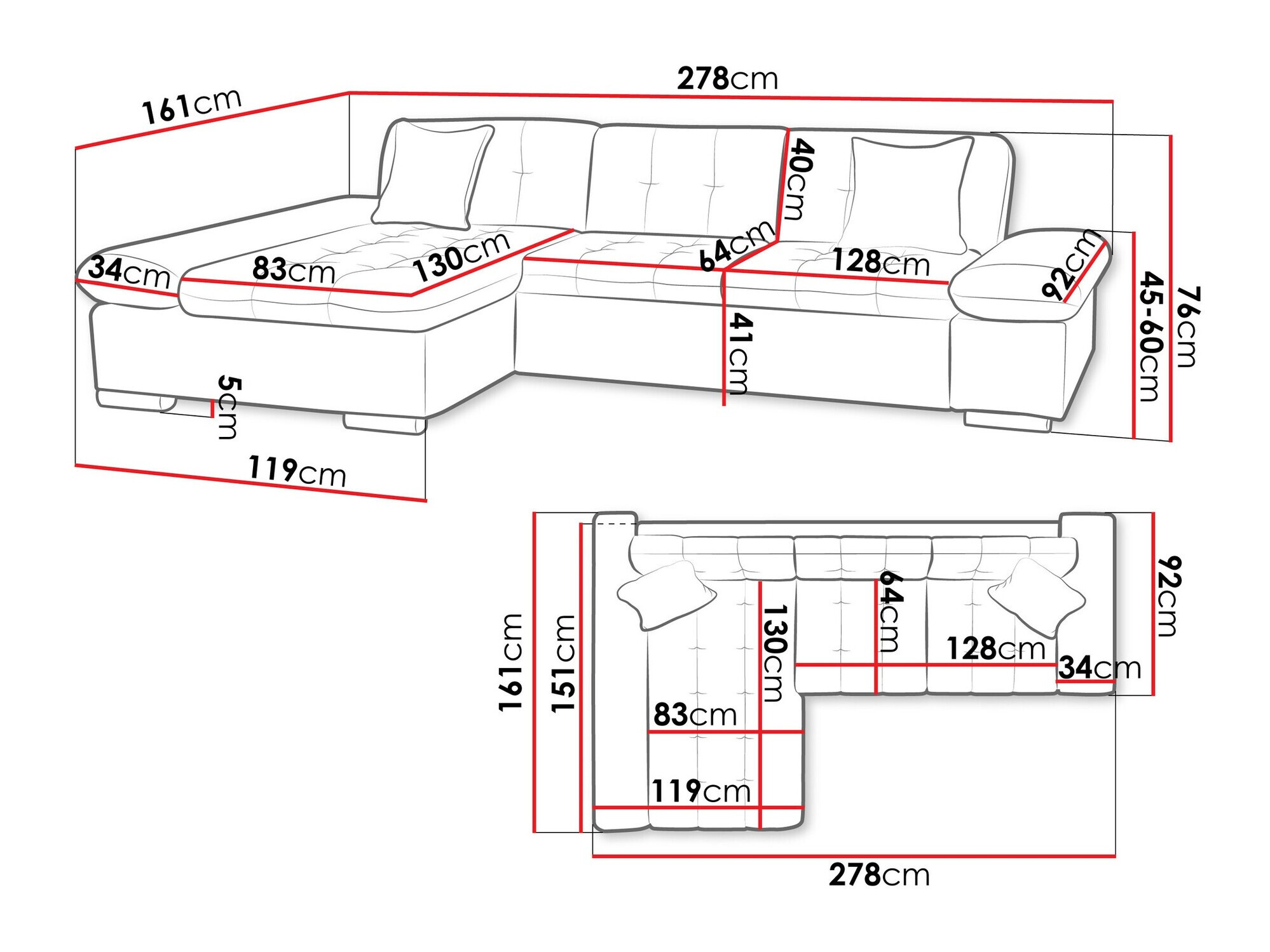 Hoekbank Comfivo 219 (Clara 215.11)