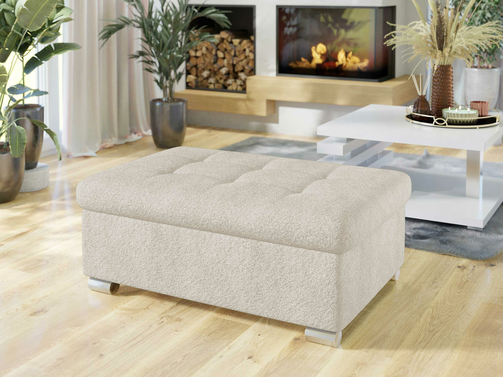 Gestoffeerde hocker Comfivo 118 (Coral 65)