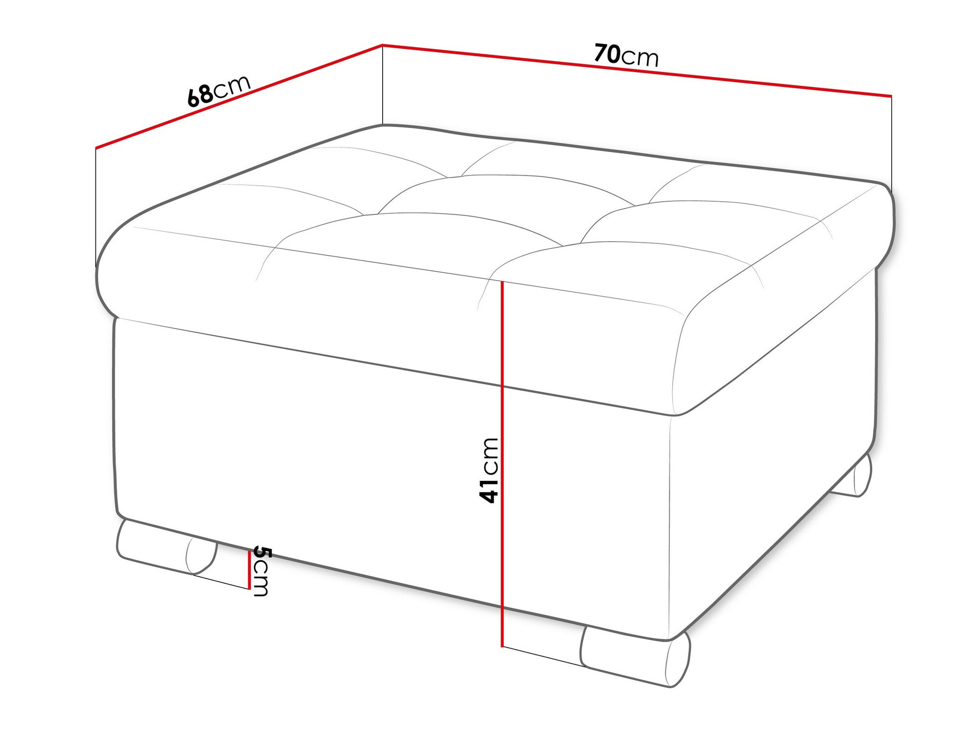 Poef Comfivo 115 (Coral 80)