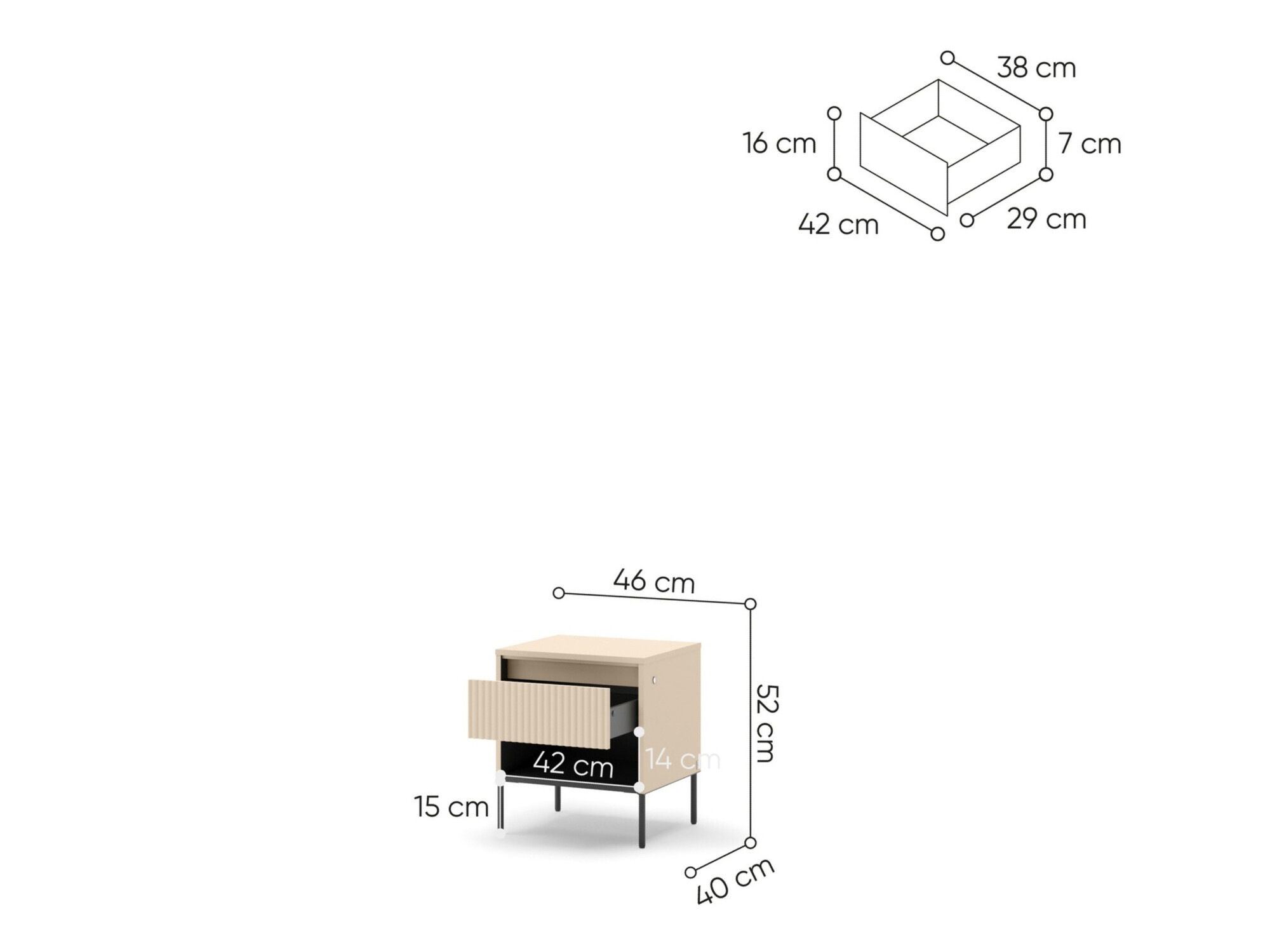 Nachtkastje Lorfera 109