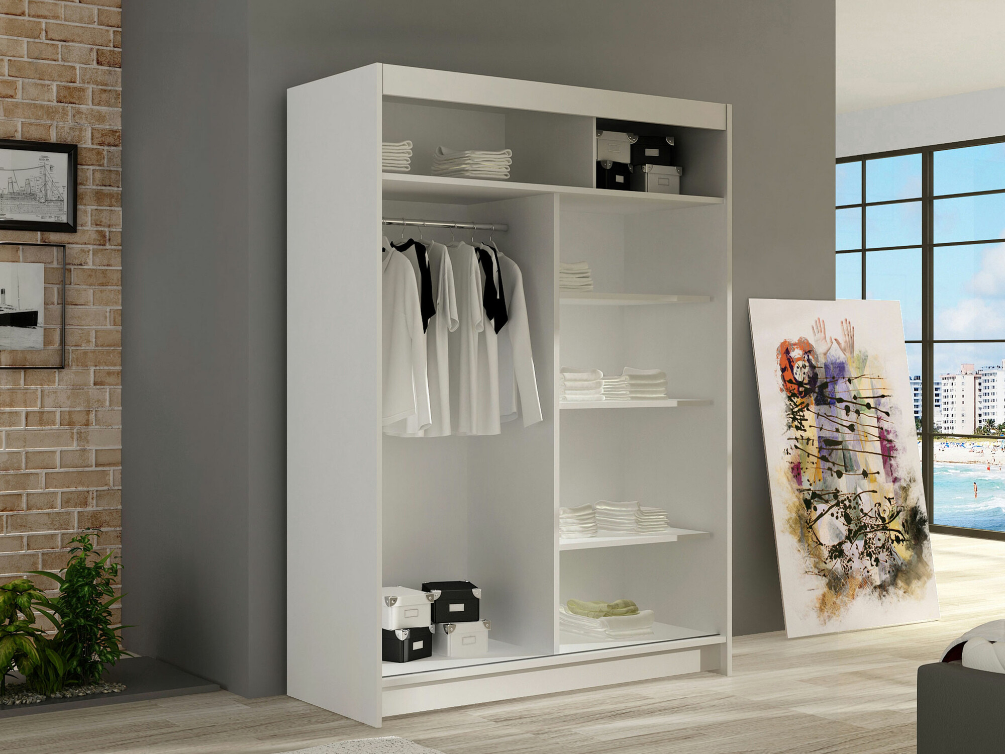 Kledingkast Closico Pacron S (Kasjmier)