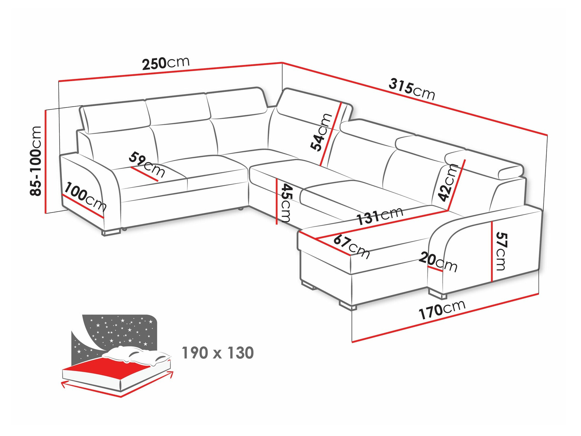 Hoekbank Etrcala 110 (Crown 2)