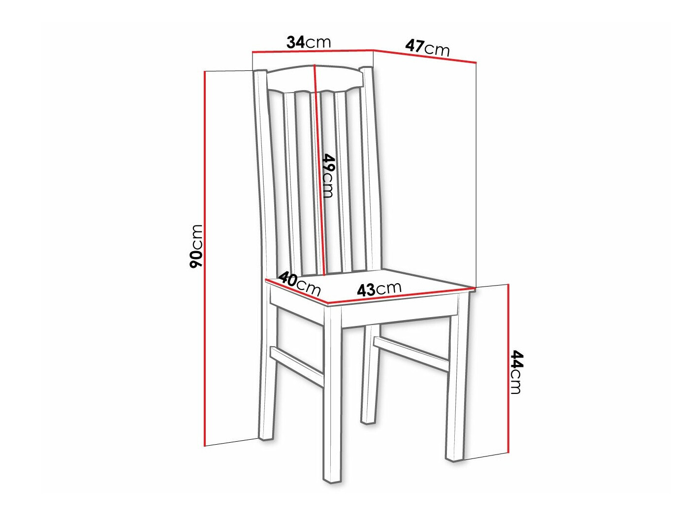 Stoel Victorville 367 (Notenhout)