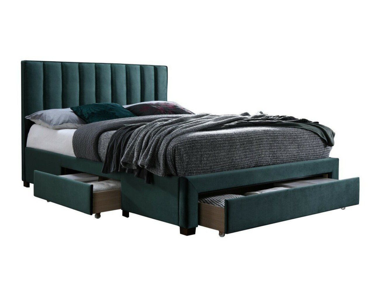 Bed Houston 869 (Donkergroen)