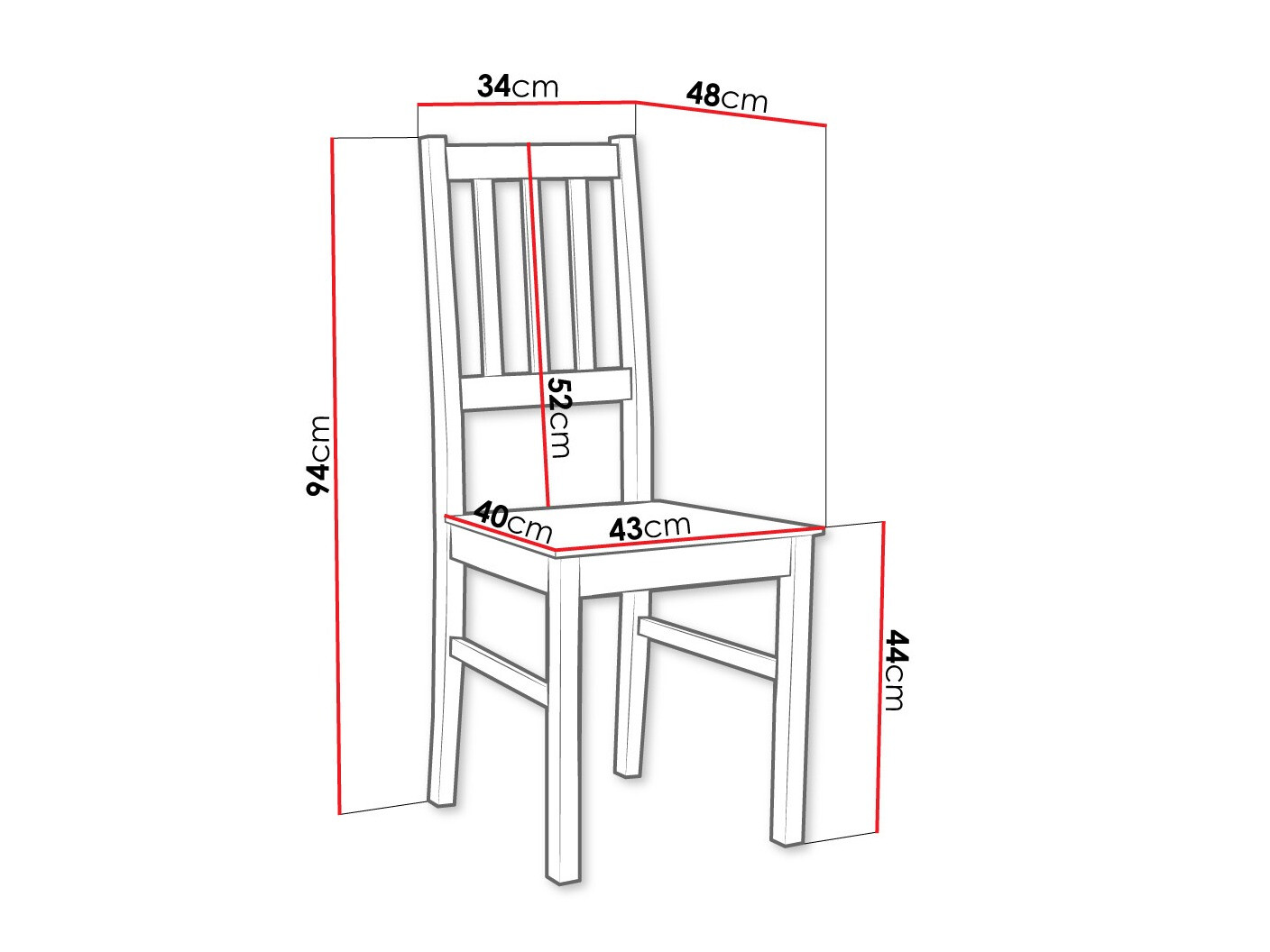 Stoel Victorville 114 (Zwart)