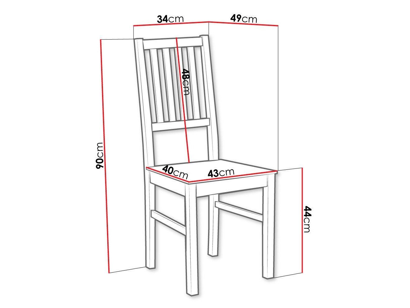 Stoel Victorville 135 (Zwart)
