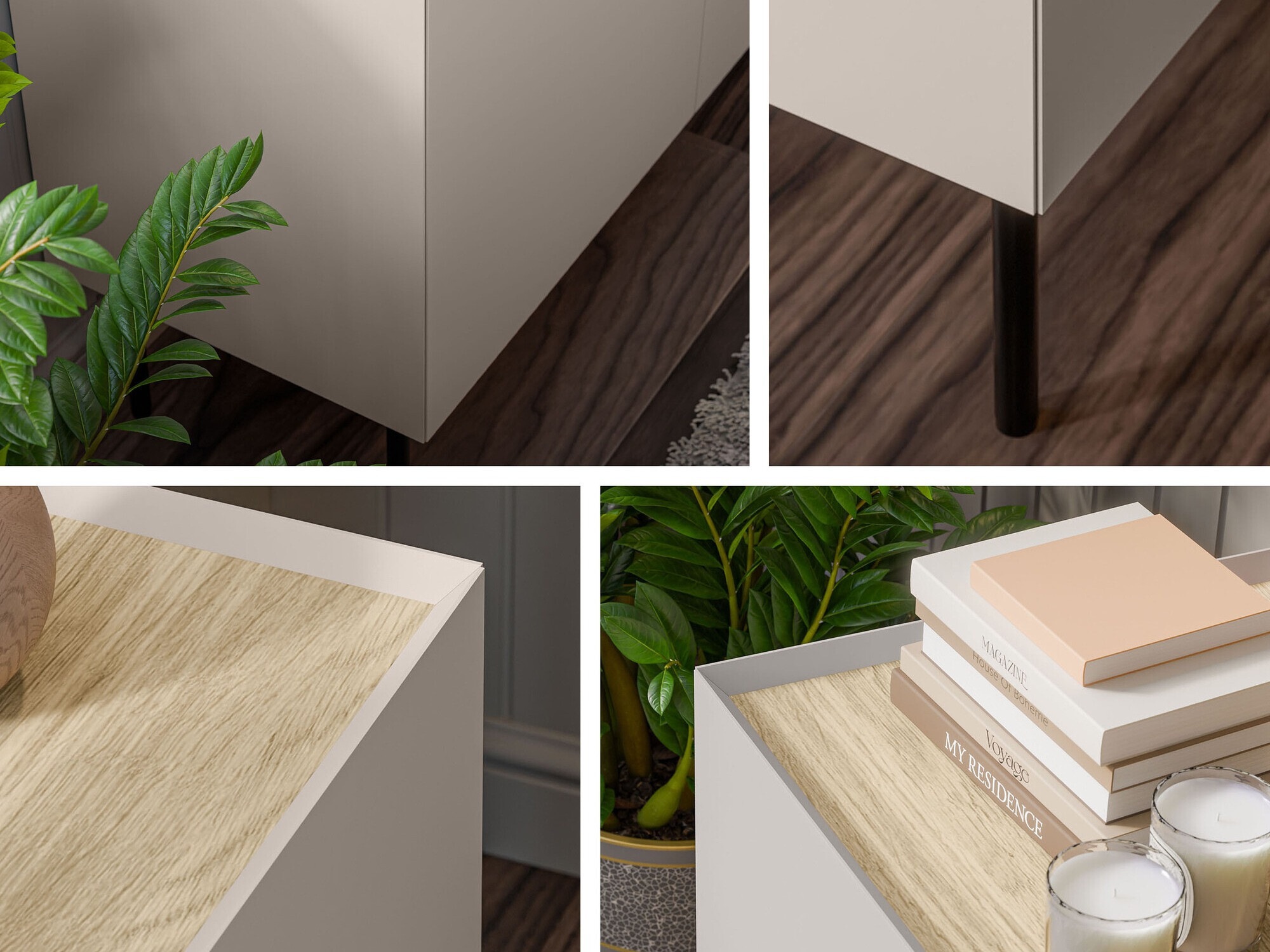 Dressoir Melbela 105 (Kasjmier + Eiken)