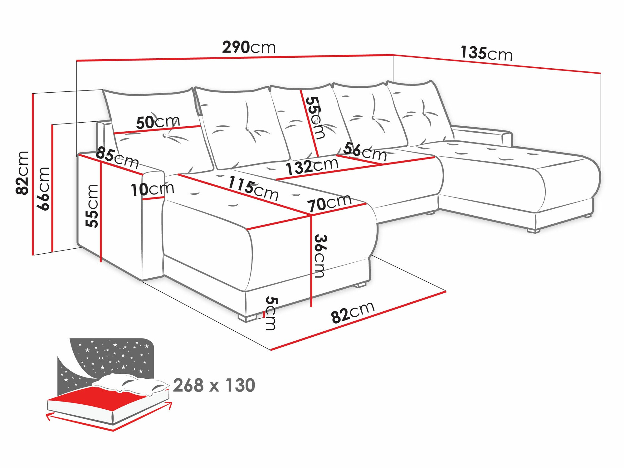 Hoekbank Memphis 106 (Lux 06 + Lux 05)