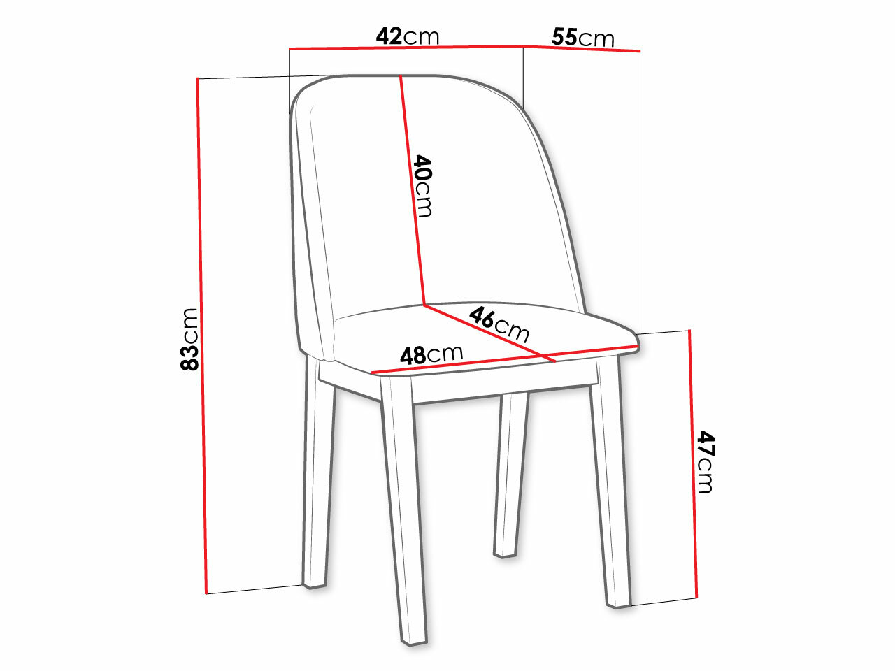 Stoel Victorville 332 (Wit)