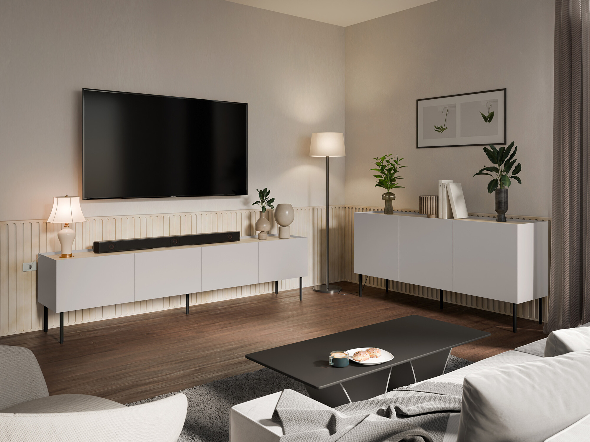 Woonkamerset Melbela 109 (Kasjmier + Eiken)