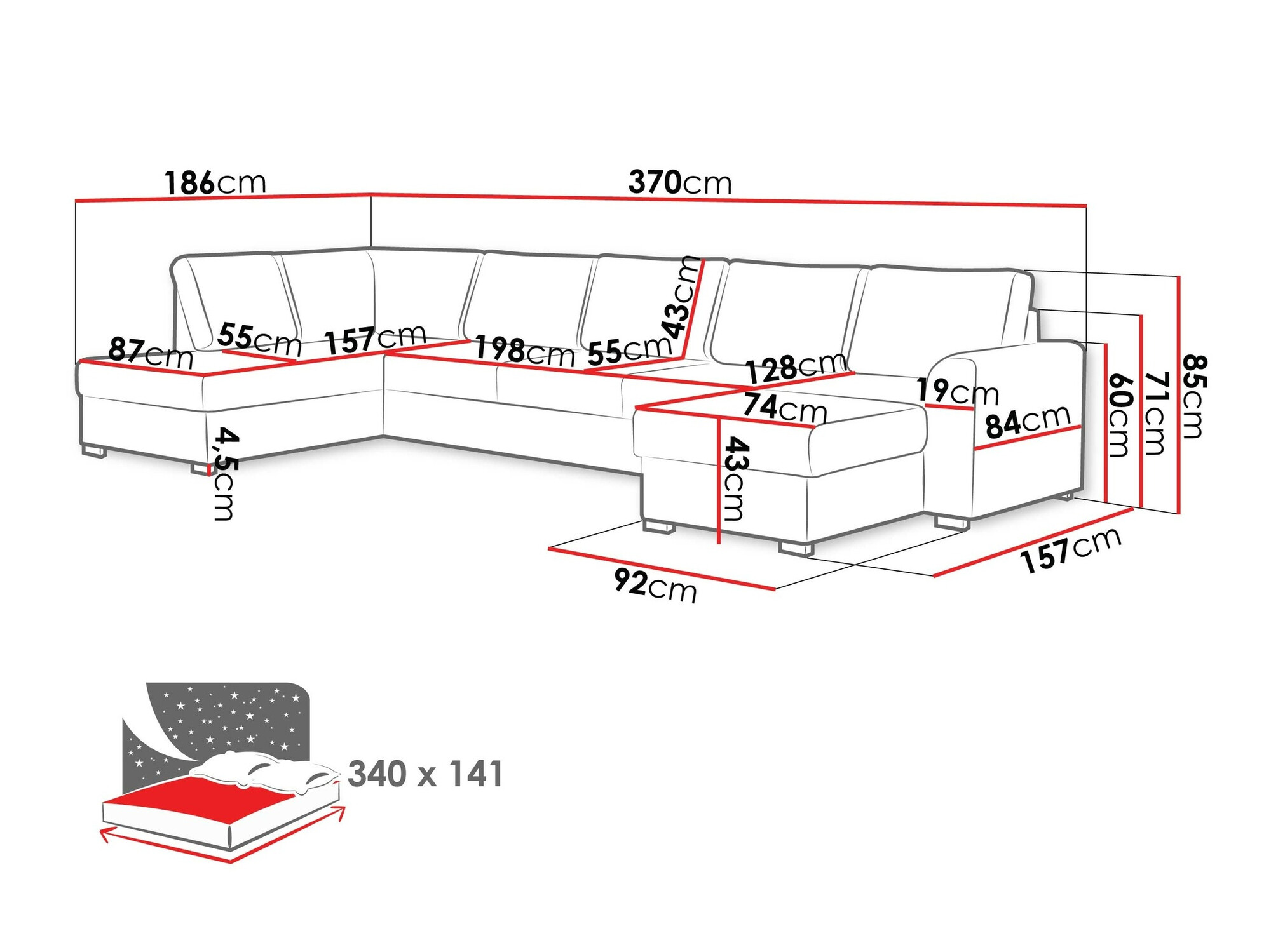Hoekbank Comfivo 191 (Abriamo 04)