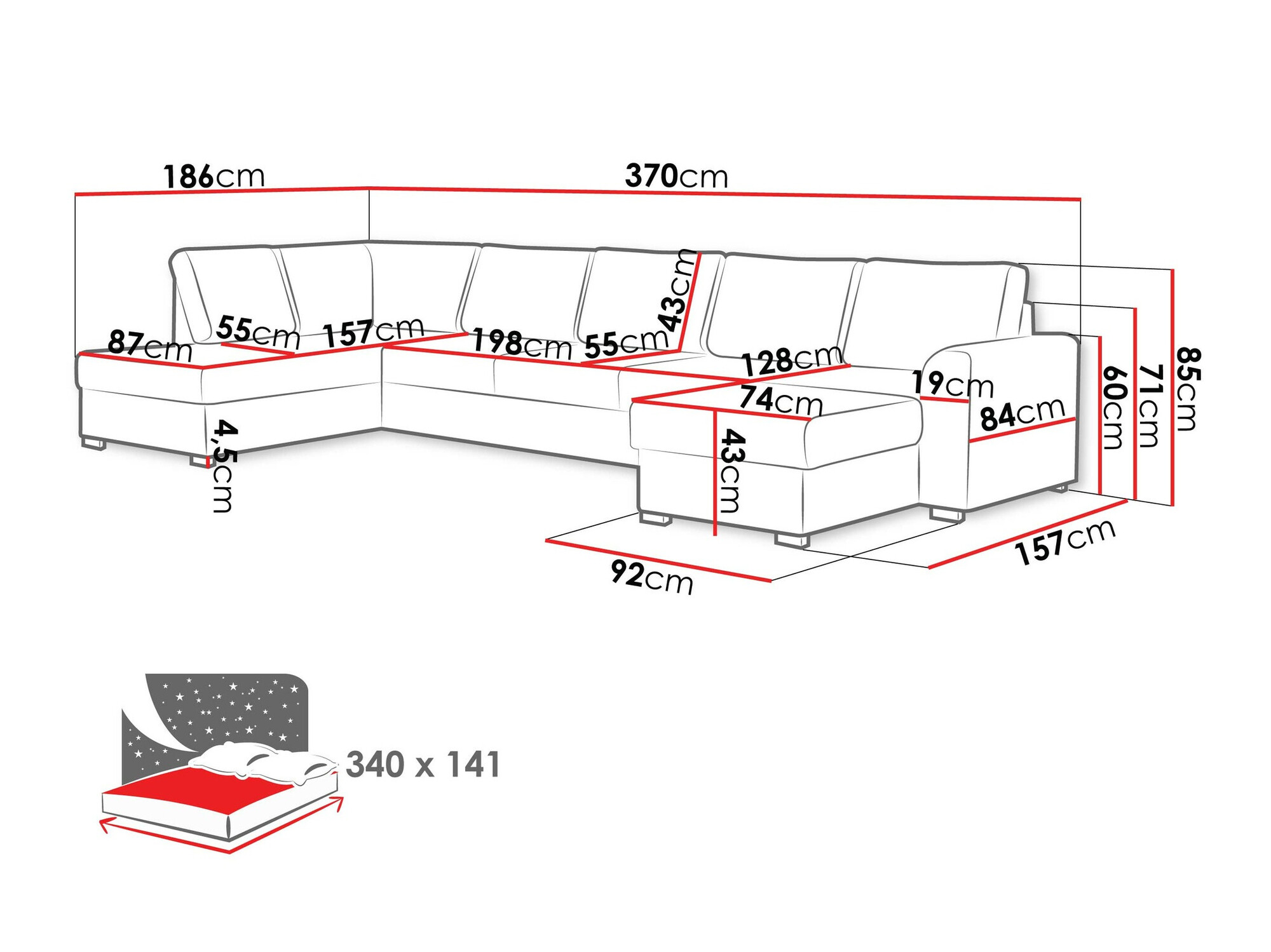 Hoekbank Comfivo 191 (Clara 215.10)