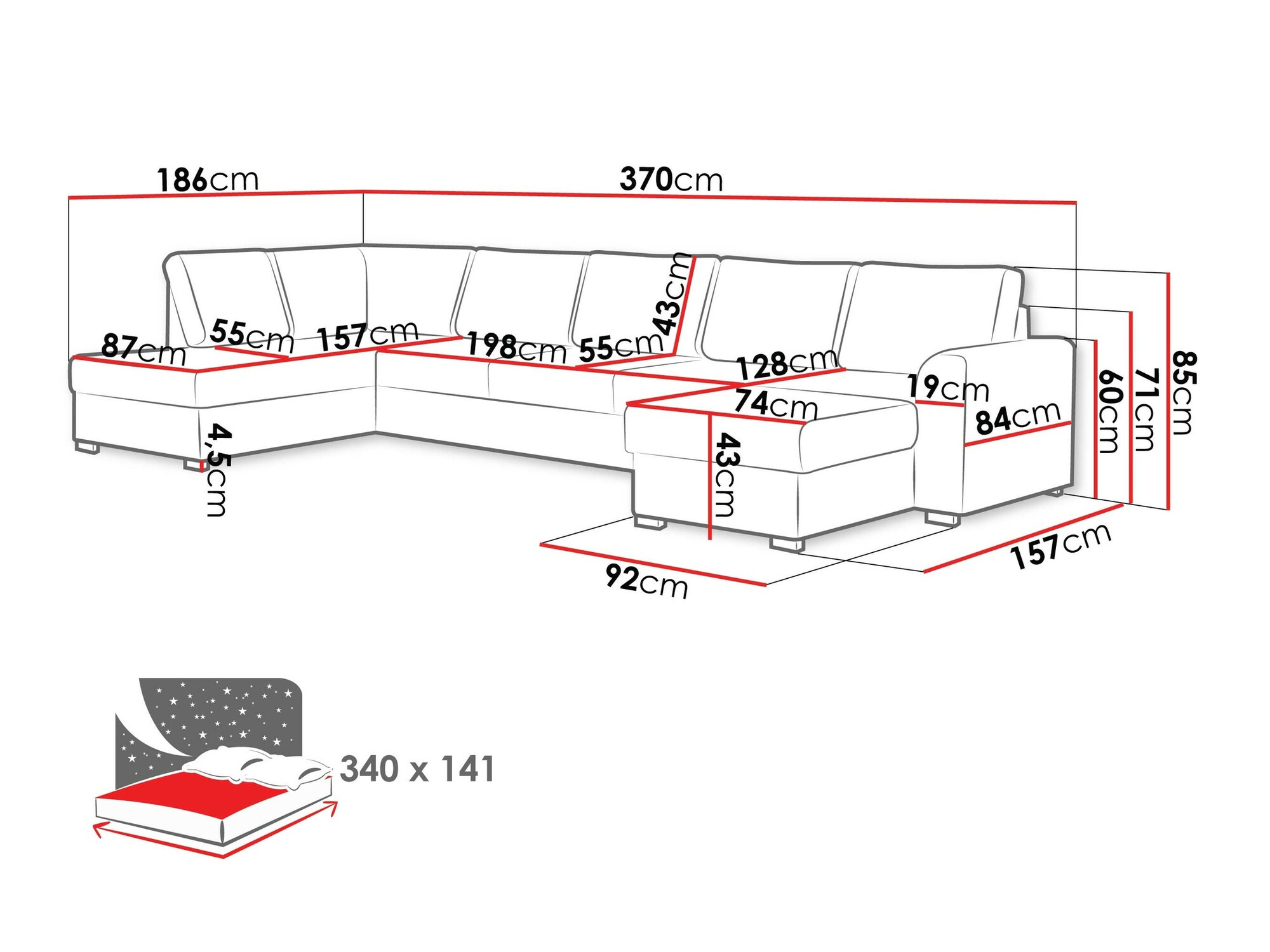 Hoekbank Comfivo Flumen I (Wave 09)