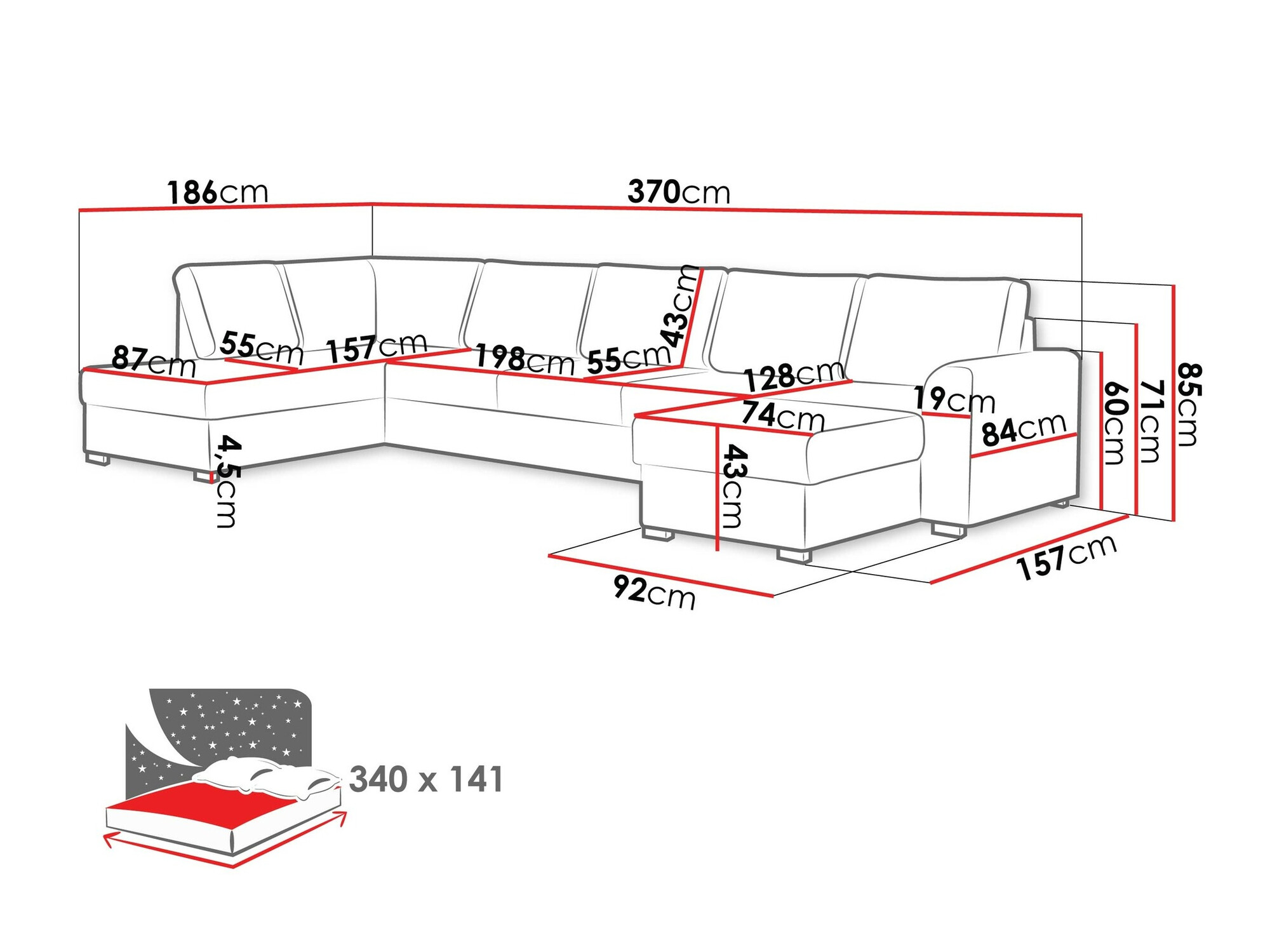 Hoekbank Comfivo Flumen I (Wave 09)