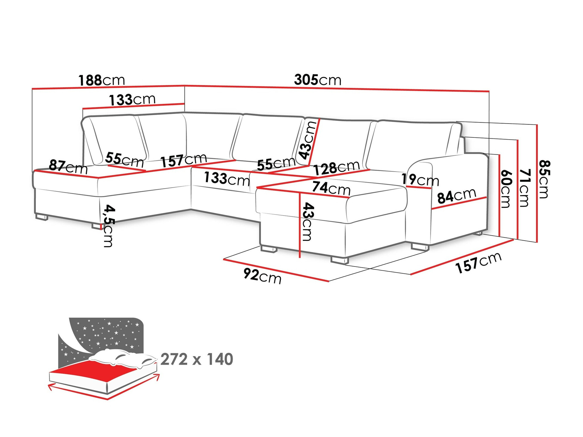 Hoekbank Comfivo 189 (Abriamo 03)