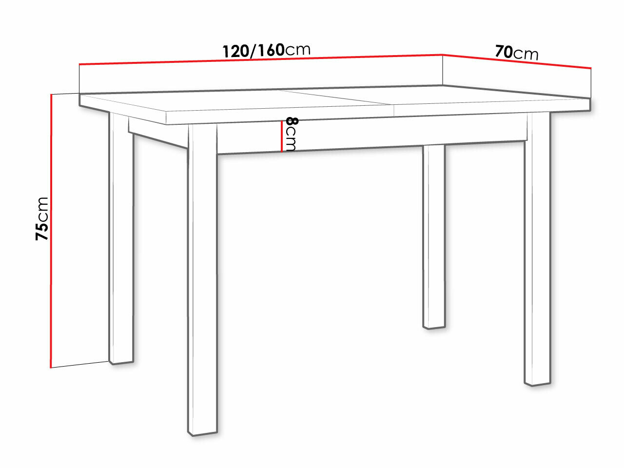 Tafel Victorville 111 (Wit)
